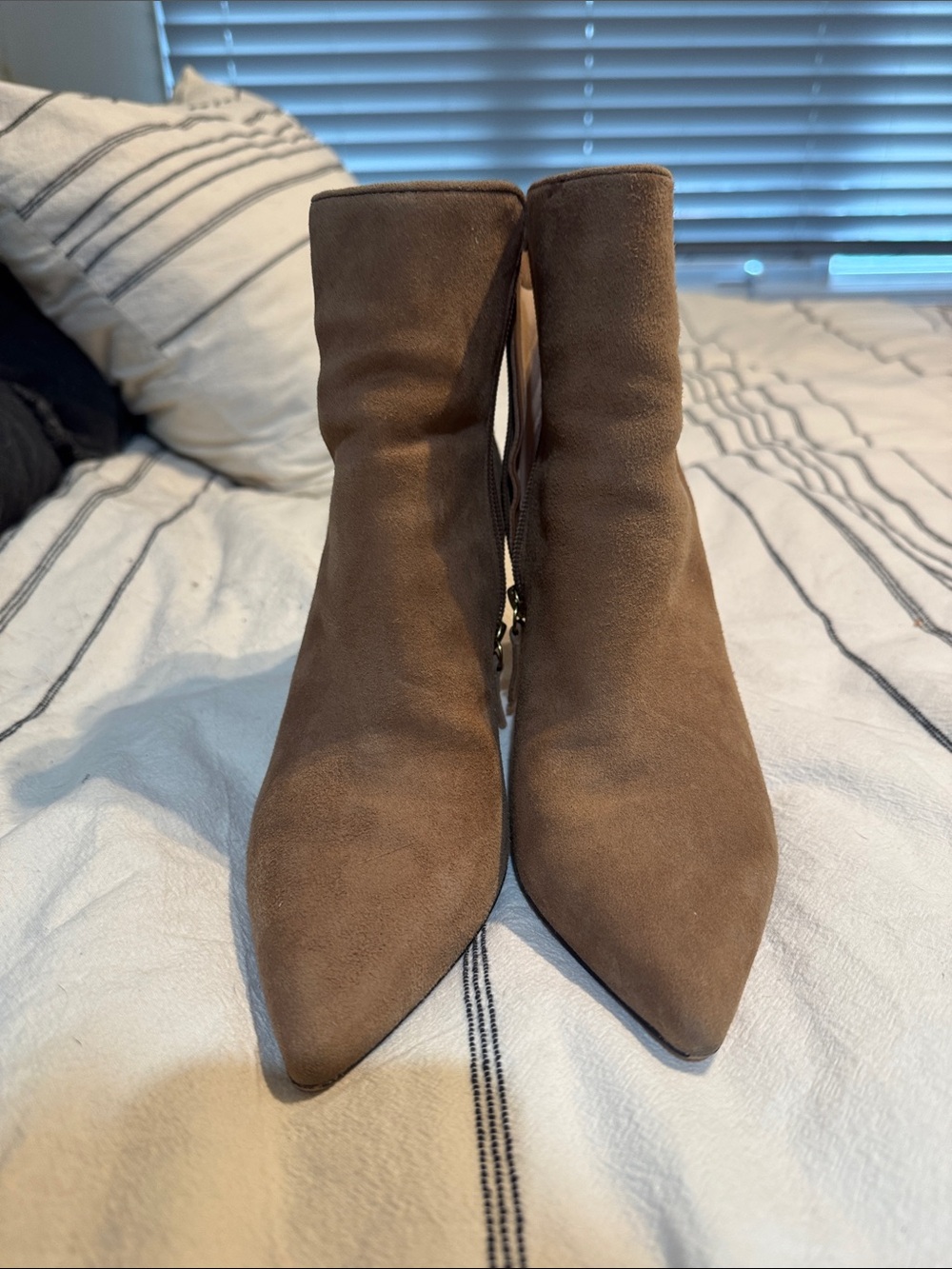 J. Crew Women's Brown Suede Pointed-Toe Ankle Boots
